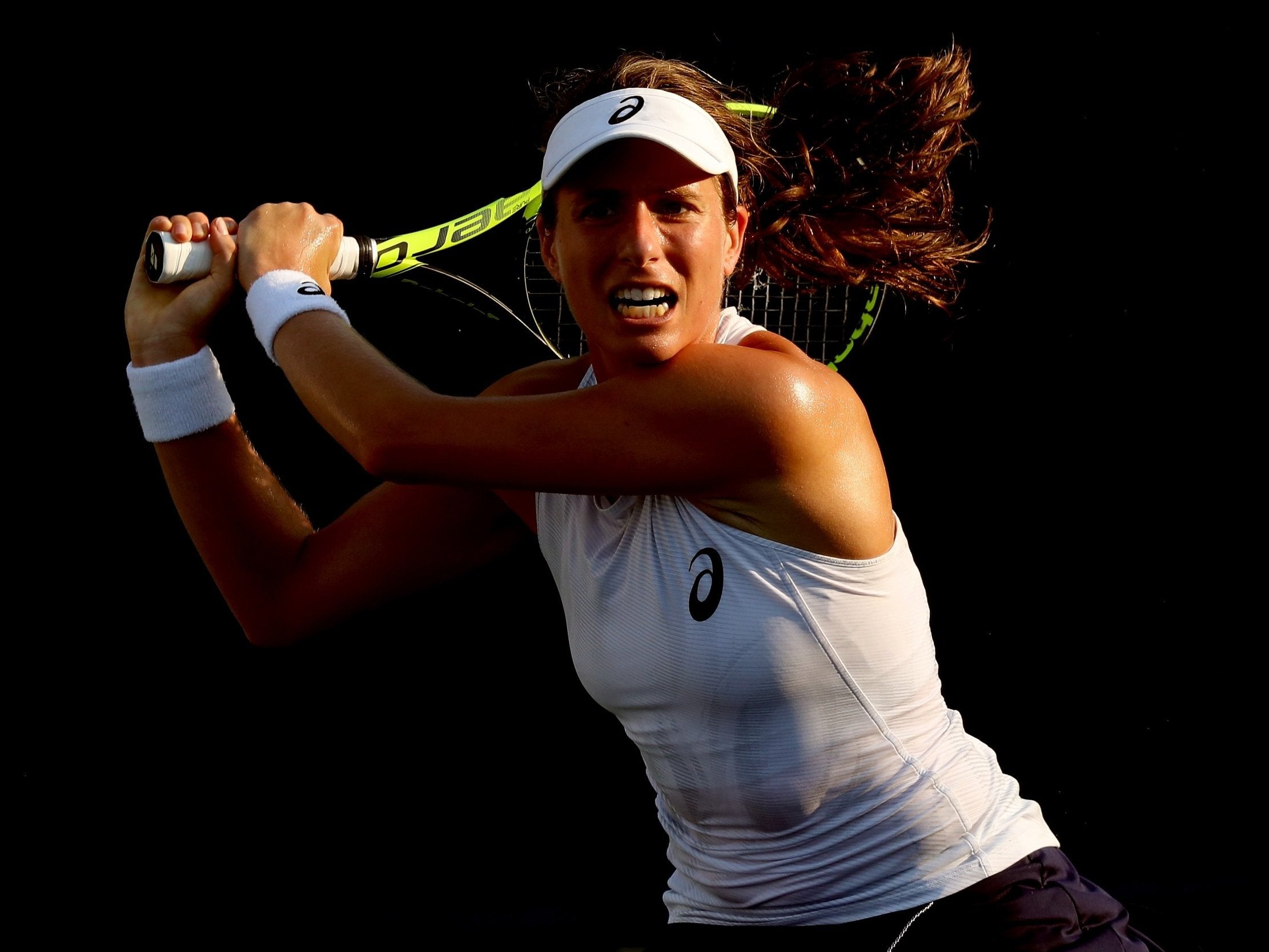 Konta won in straight sets in New Haven