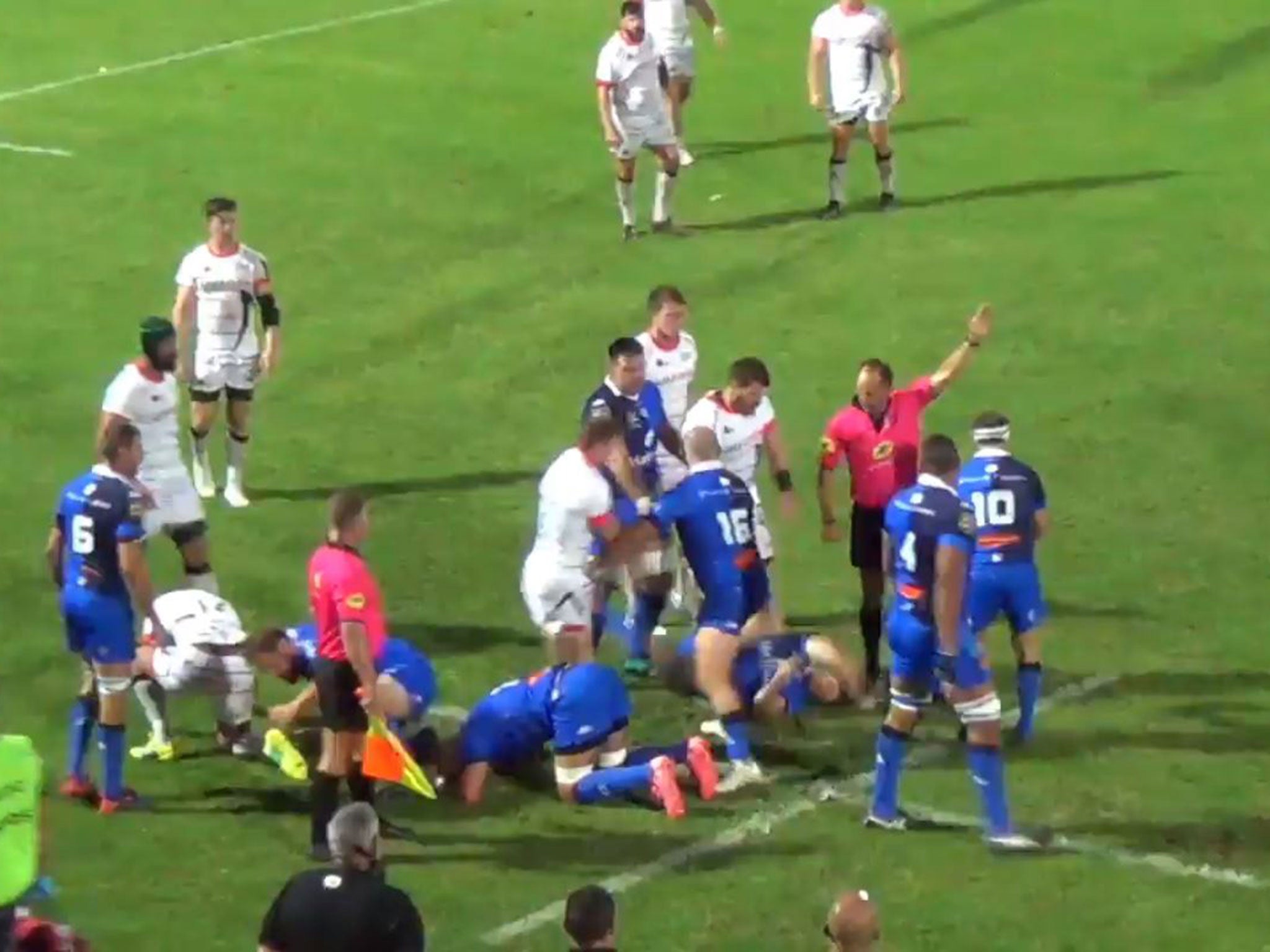 Ashton has been charged with a tip tackle on Castres scrum-half Kockott