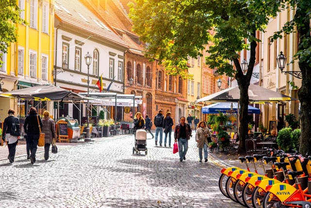 Explore Vilnius' cobbled streets on a cheap city break