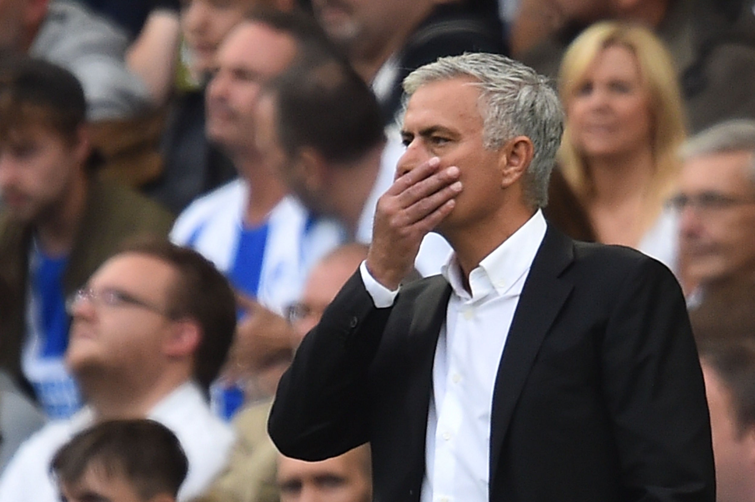 Mourinho has some fans to win over after a shock defeat to Brighton