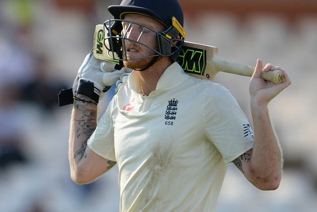 Ben Stokes scored a dogged 50 in his first match for England after being acquitted of affray