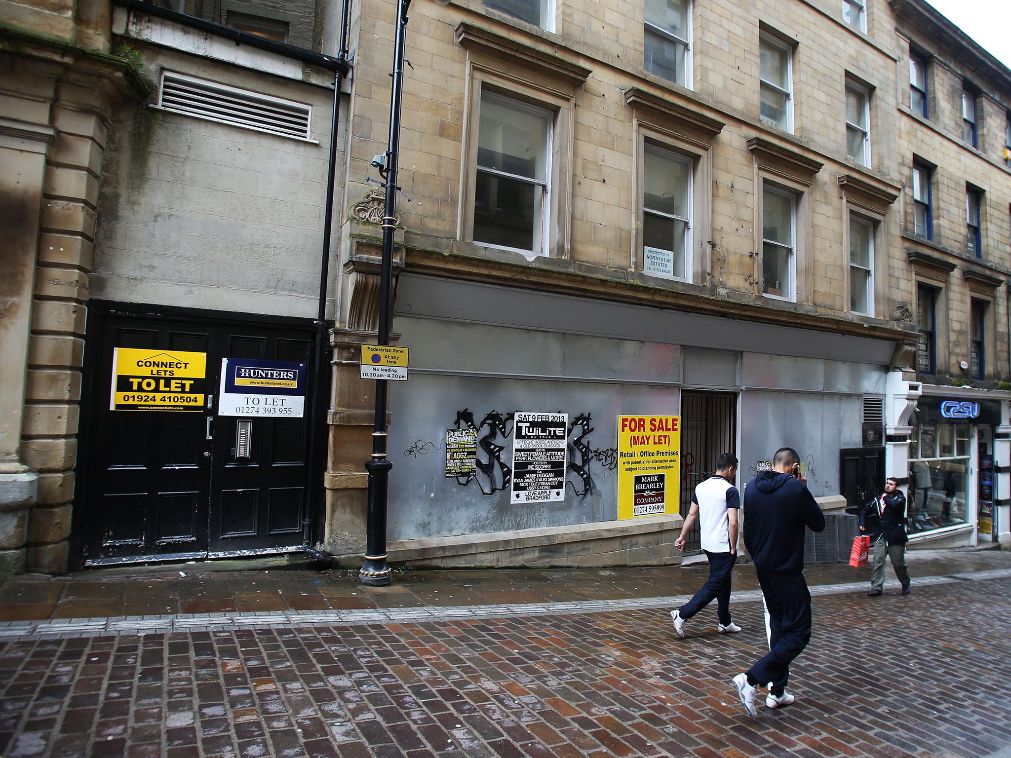 Boarded up shops are increasingly the norm on the British high street