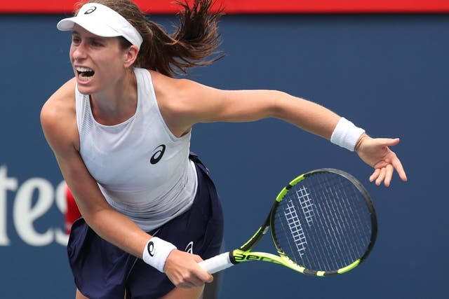 Johanna Konta was forced to withdraw from the Connecticut Open with illness