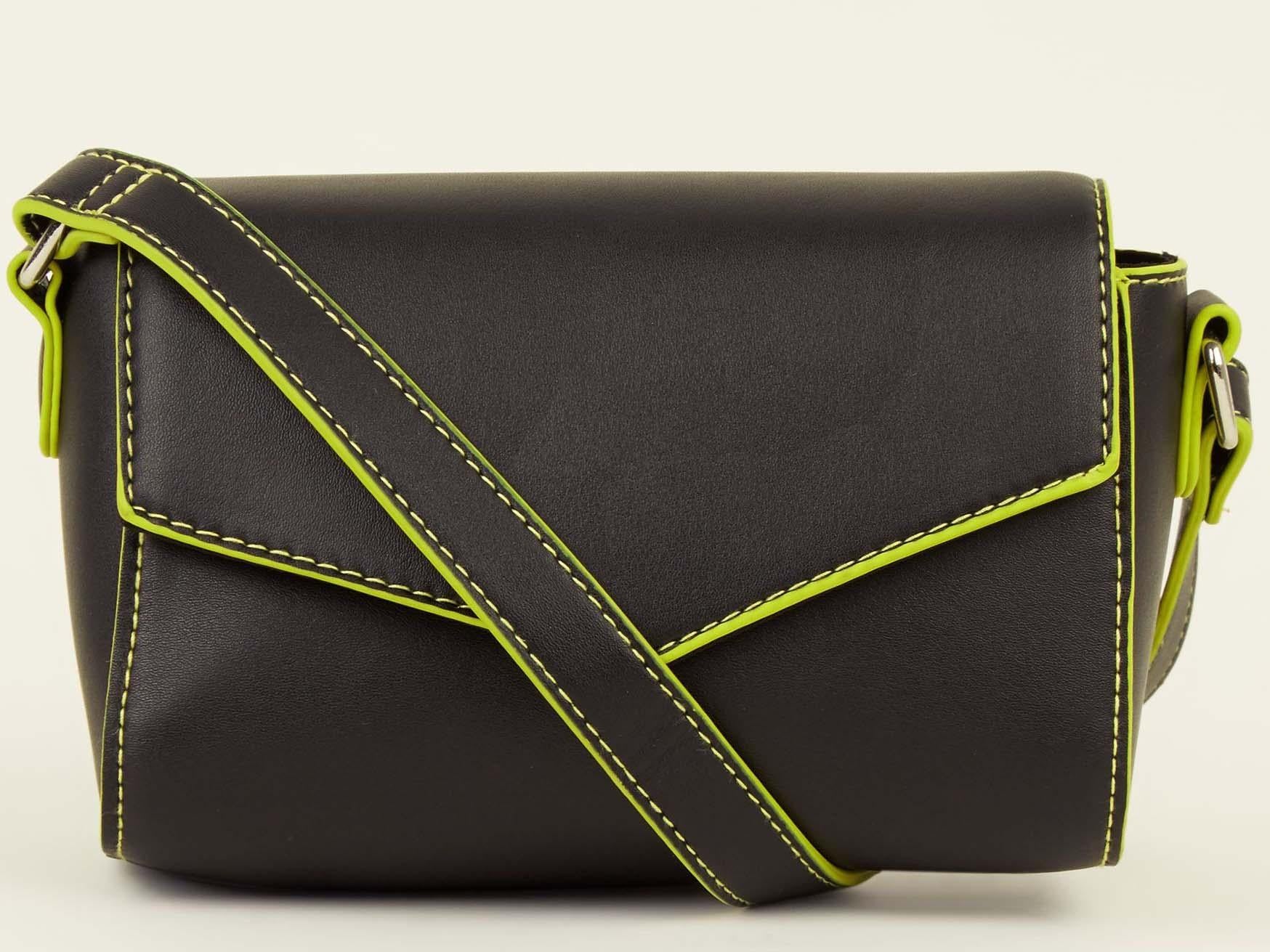 Black Neon Trim Cross Body Bag, £9.99, New Look