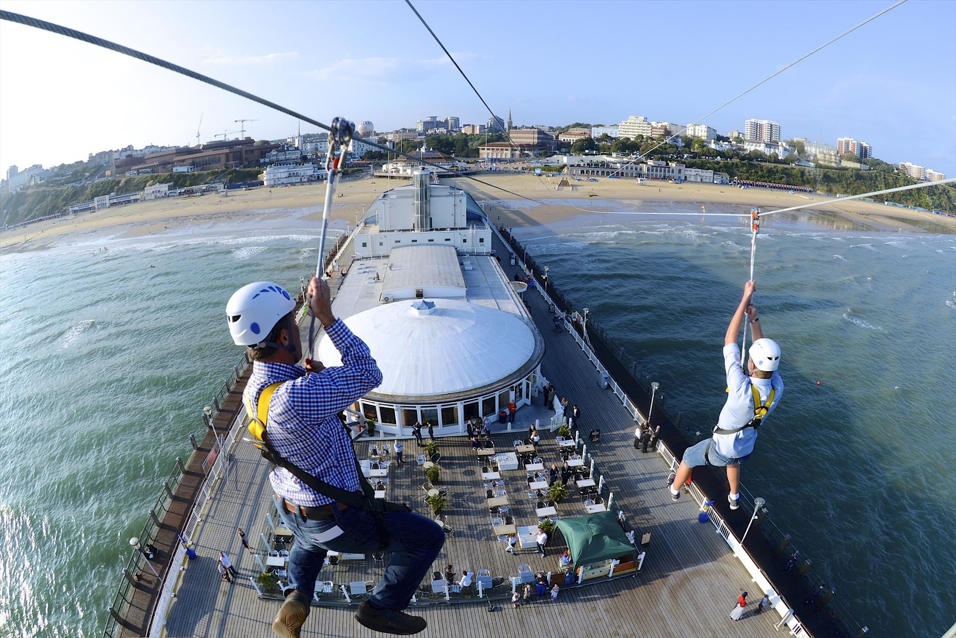 Try the world's first pier-to-shore zip wire