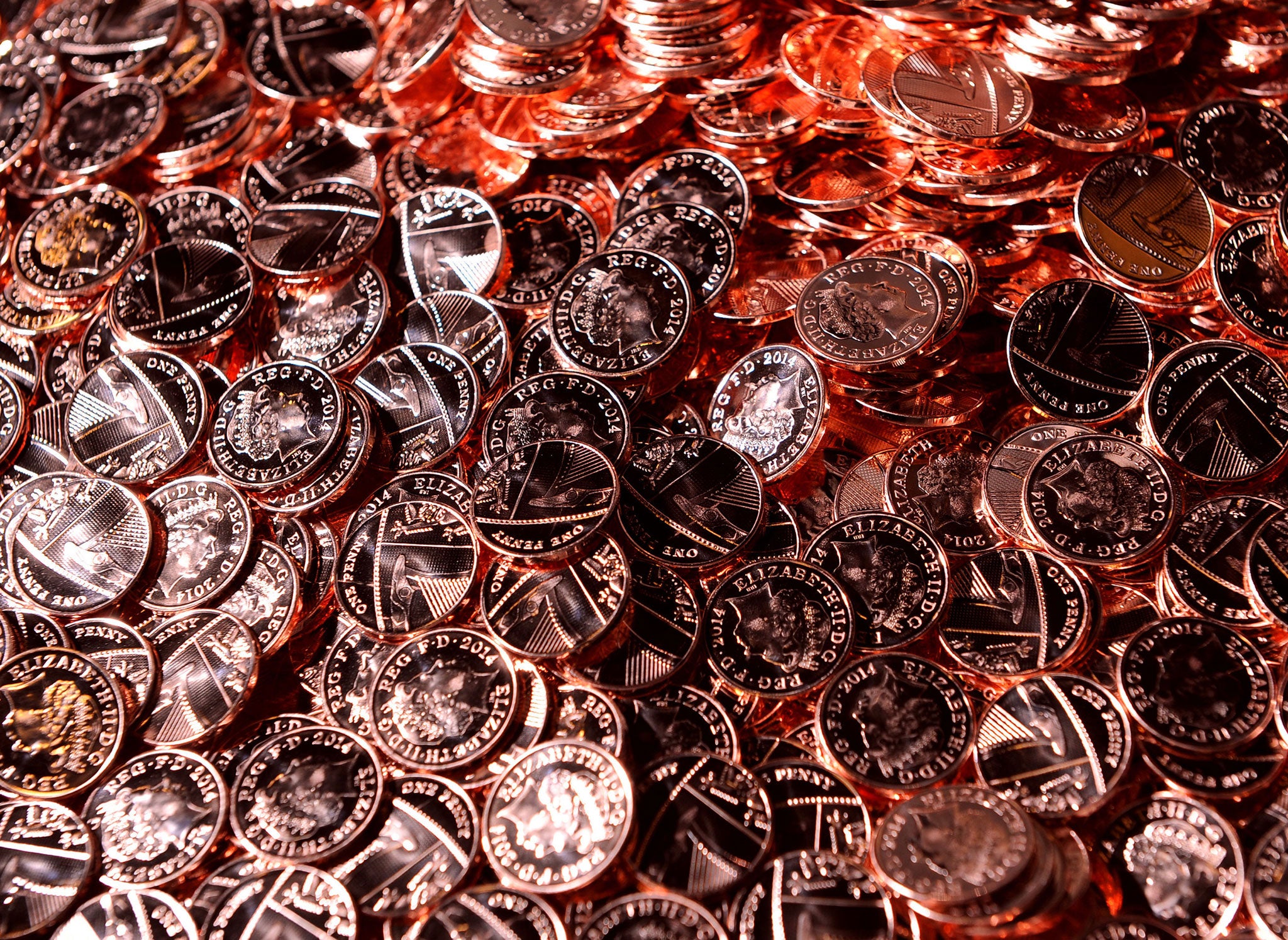Six out of every ten 1p and 2p coins are used just once before they drop out of circulation