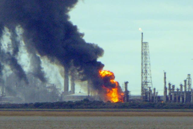 Stanlow oil refinery, in Ellesmere Port, Cheshire, has been evacuated after a fire broke out on Wednesday afternoon
