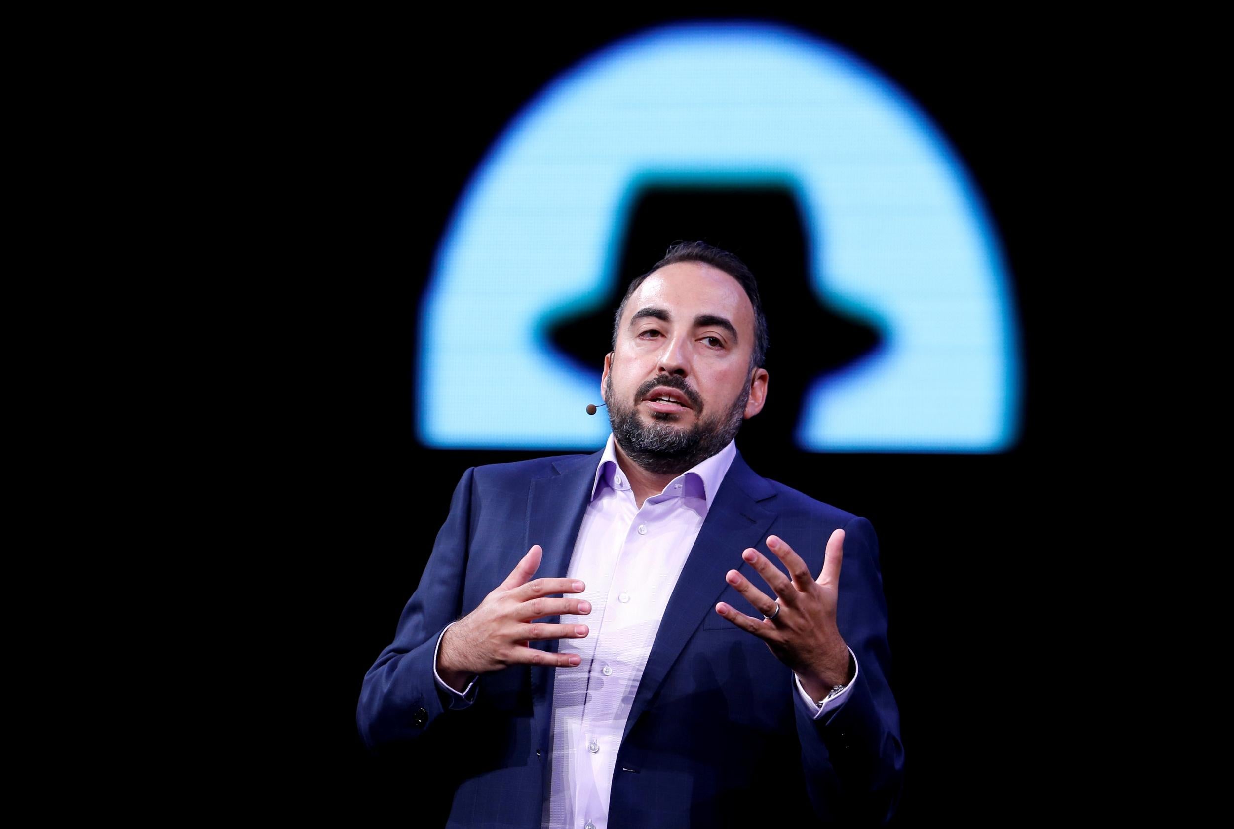 Former Facebook Chief Security Officer Alex Stamos gives a keynote address during the Black Hat information security conference in Las Vegas, Nevada, U.S. July 26, 2017