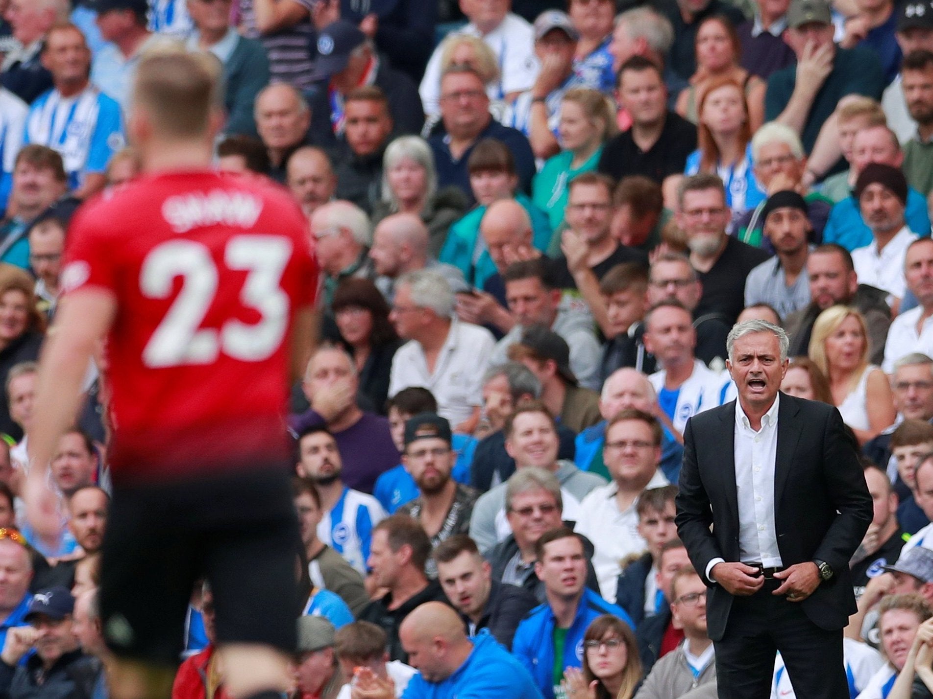 Jose Mourinho was powerless to stop defeat at Brighton
