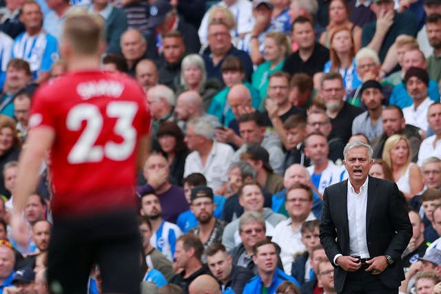 Jose Mourinho was powerless to stop defeat at Brighton