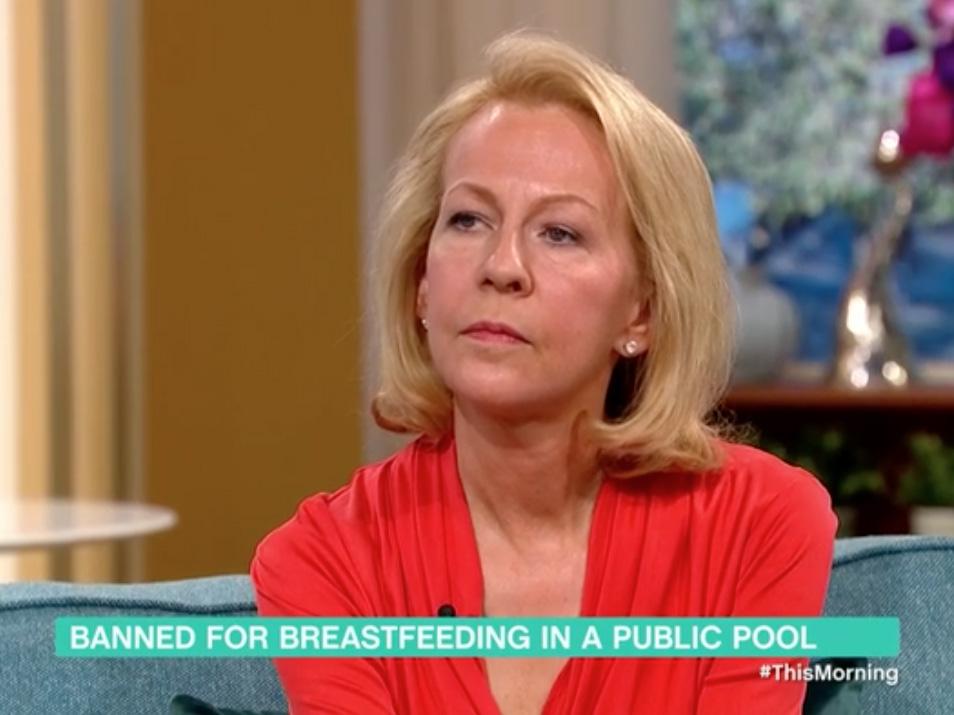 Virginia Blackburn has been criticised online for her comments regarding breastfeeding in public (This Morning)
