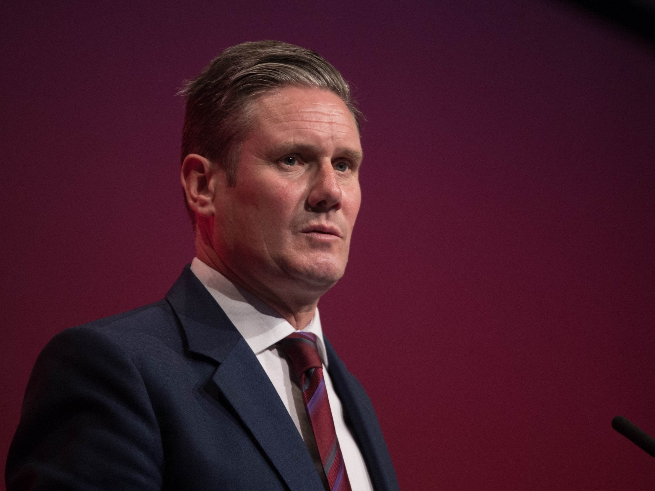 Shadow Brexit secretary Sir Keir Starmer, who said Labour will not rule out a referendum on the final Brexit deal