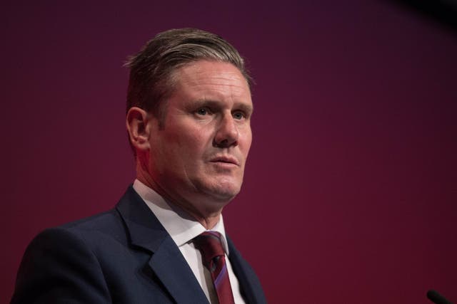 Shadow Brexit secretary Sir Keir Starmer, who said Labour will not rule out a referendum on the final Brexit deal