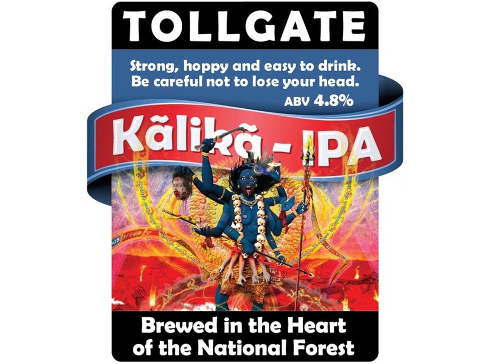 Undated handout photo issued by the Universal Society of Hinduism of the Tollgate Brewery image for its Kalika IPA