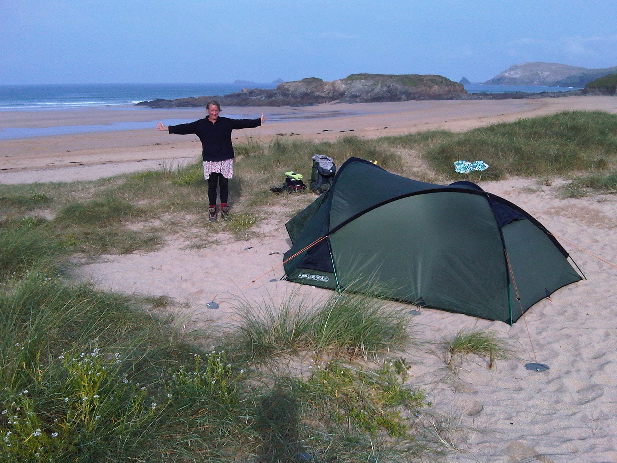 Winn and Moth camped wherever they could along the 630-mile journey