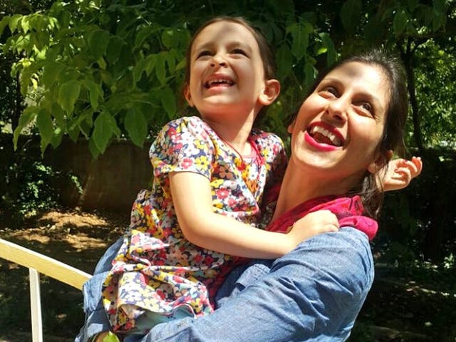 Nazanin Zaghari-Ratcliffe with her daughter Gabriella, after the charity worker was given temporary release from prison in Iran for three days