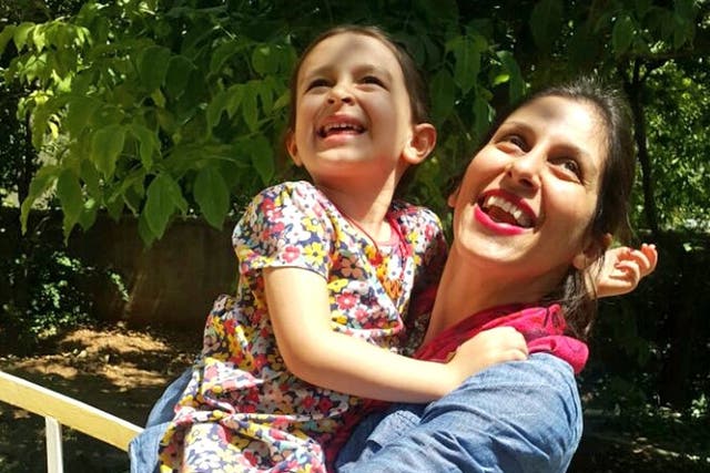 Nazanin Zaghari-Ratcliffe with her daughter Gabriella, after the charity worker was given temporary release from prison in Iran for three days