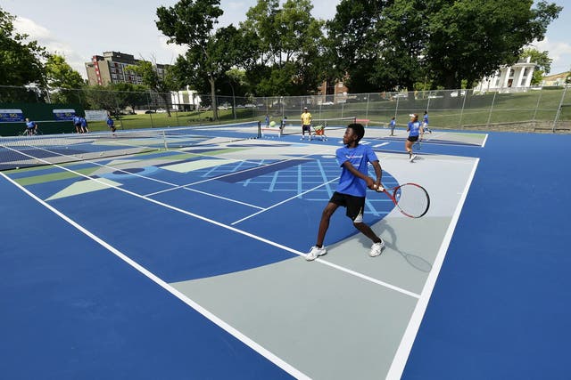 Painting between the lines: the Losantiville Triangle tennis courts in Cincinnati, Ohio