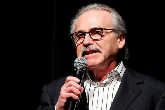 American Media Inc CEO David Pecker spoke with prosecutors about Donald Trump's alleged "hush money" payments.