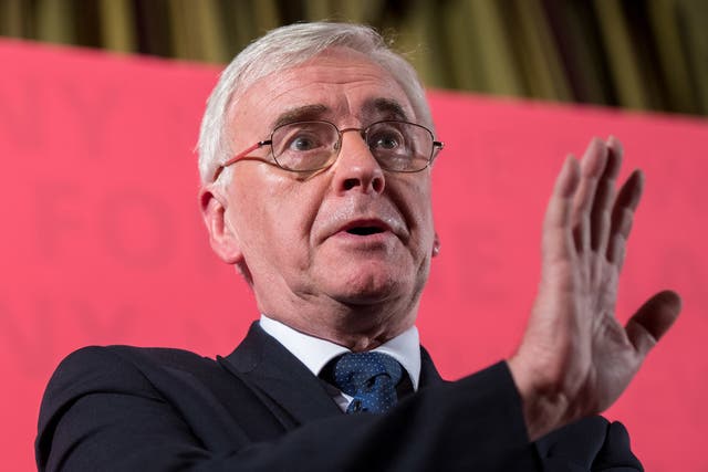 John McDonnell will accuse the Conservative of taking workers’ rights back to the level of the 1930s