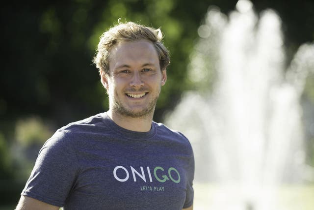 Alex Stanley came up with the idea for Onigo to encourage people to get active and make new friends