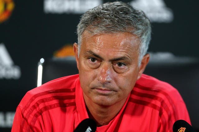 Manchester United Head Coach / Manager Jose Mourinho answers questions