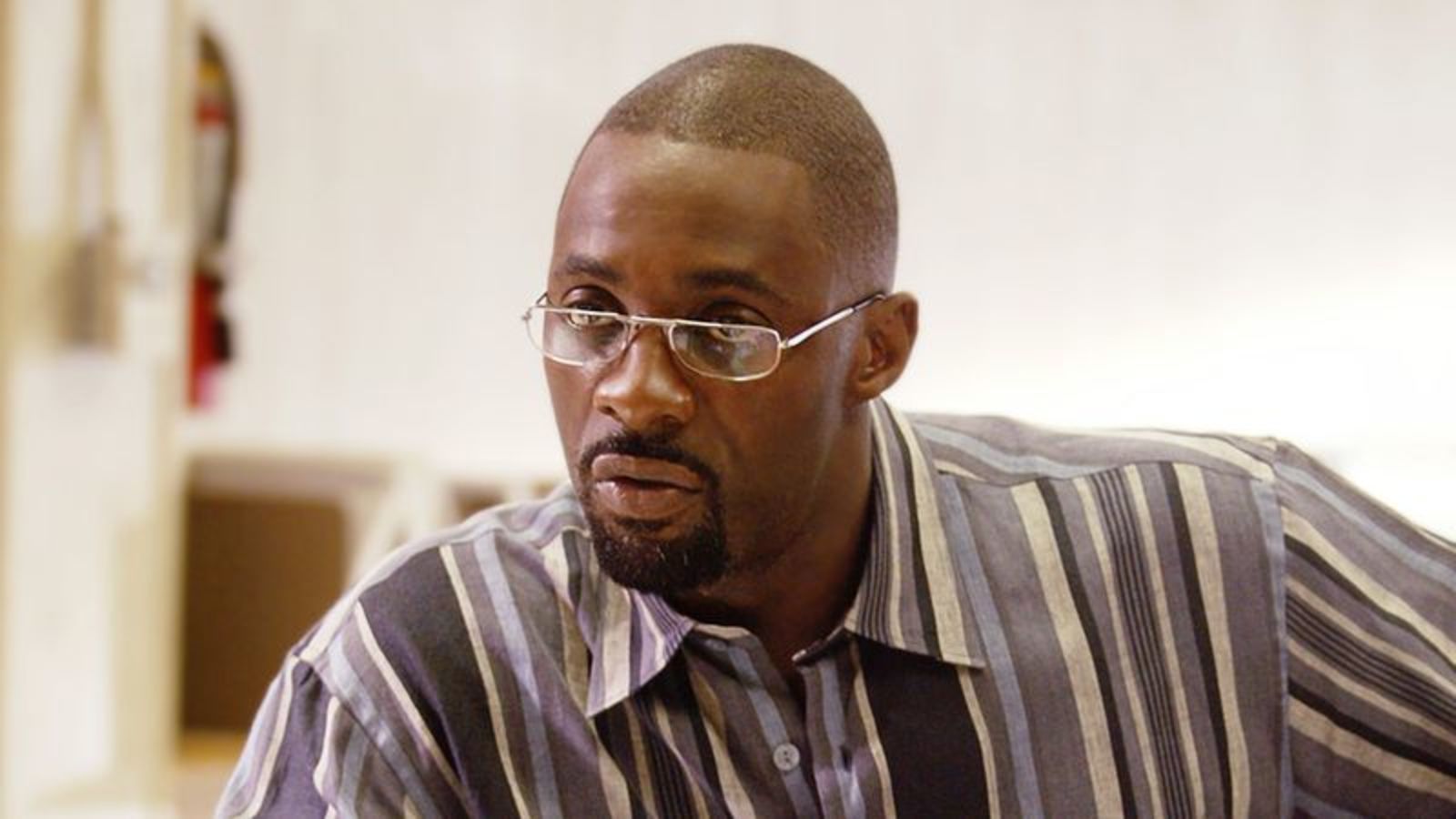 Drug kingpin: Elba as Stringer Bell in 'The Wire'