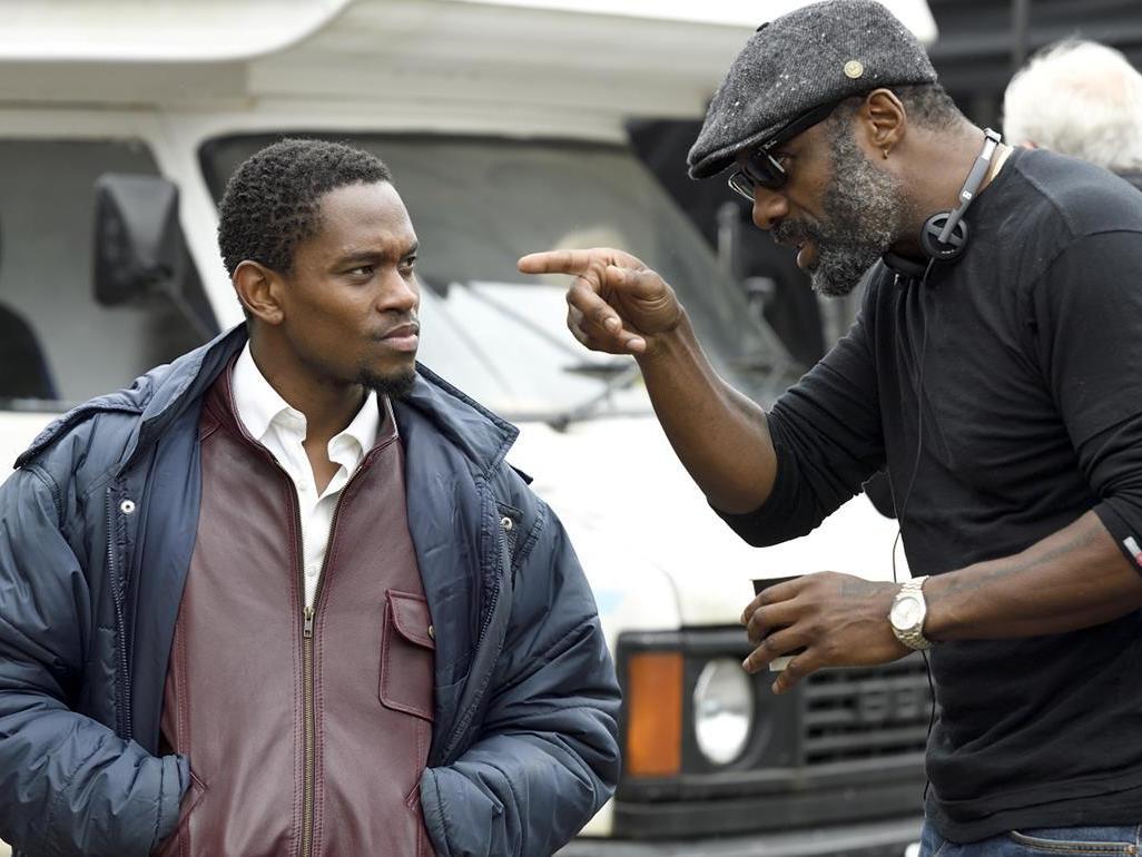 Idris Elba directing Aml Ameen in 'Yardie'