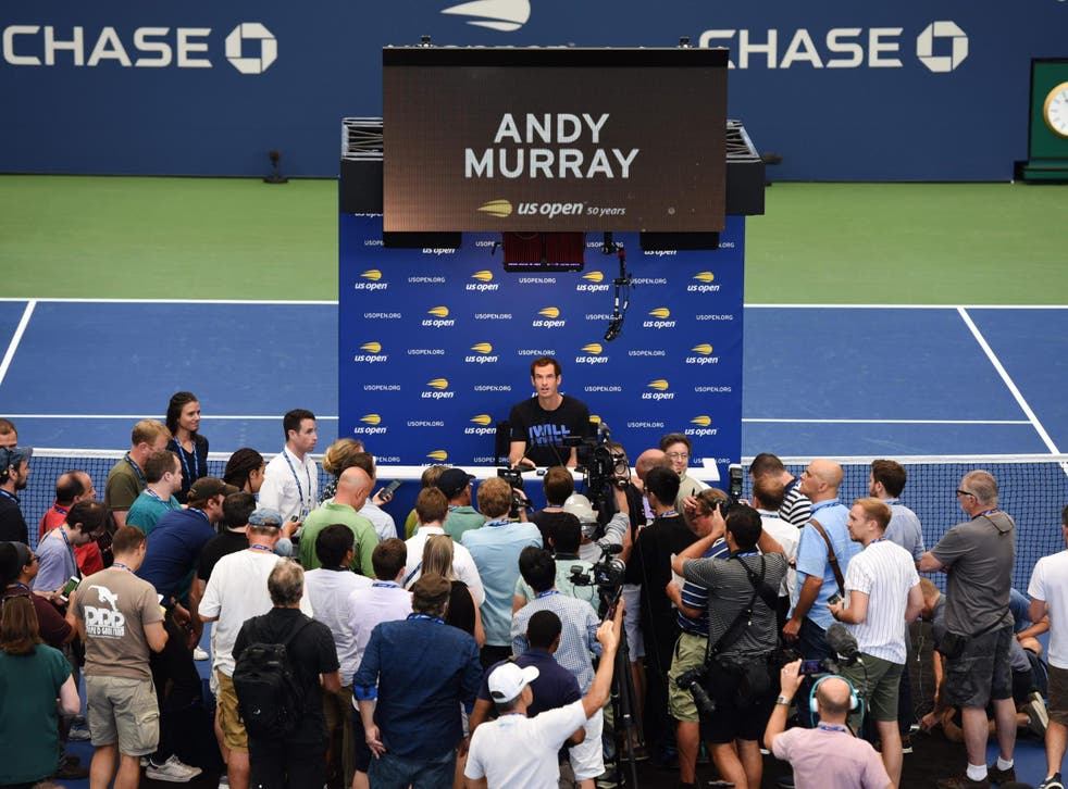 Andy Murray faces the media ahead of the US Open
