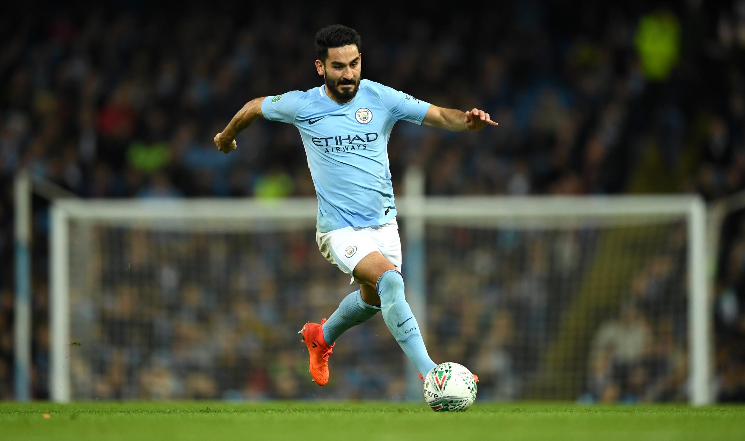 Gundogan in action for Manchester City