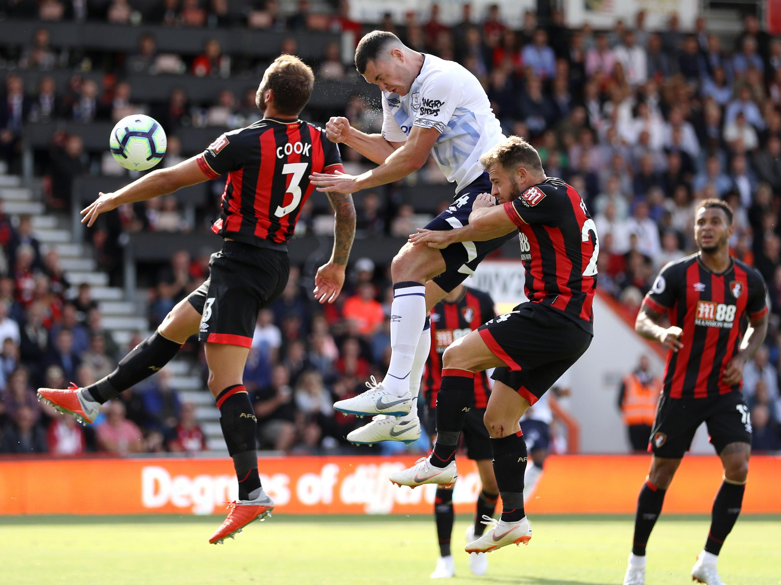 Michael Keane extended Everton's lead