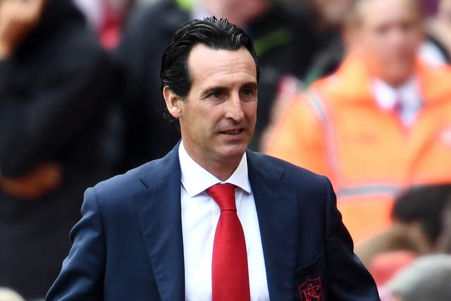 Unai Emery insisted there had been no argument
