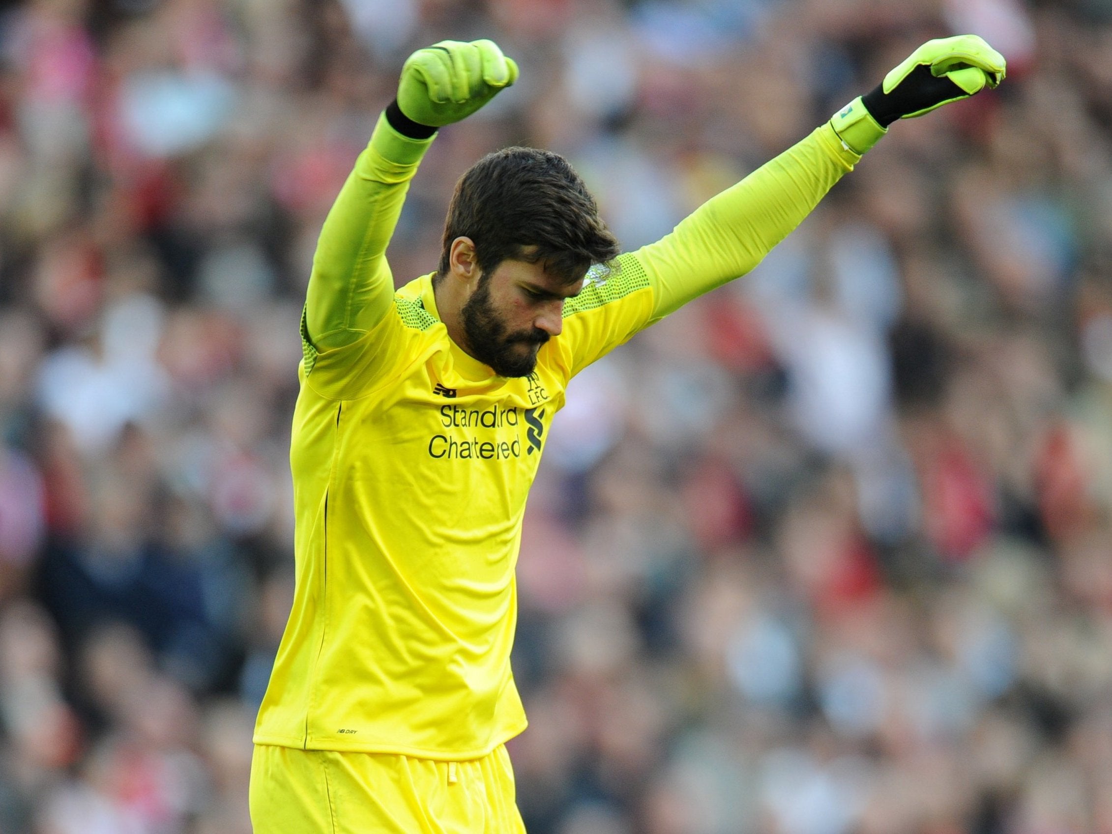 Alisson's feetwork raised a few heartbeats at Anfield