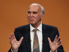 Lib Dem leader Vince Cable denies he is planning to quit party