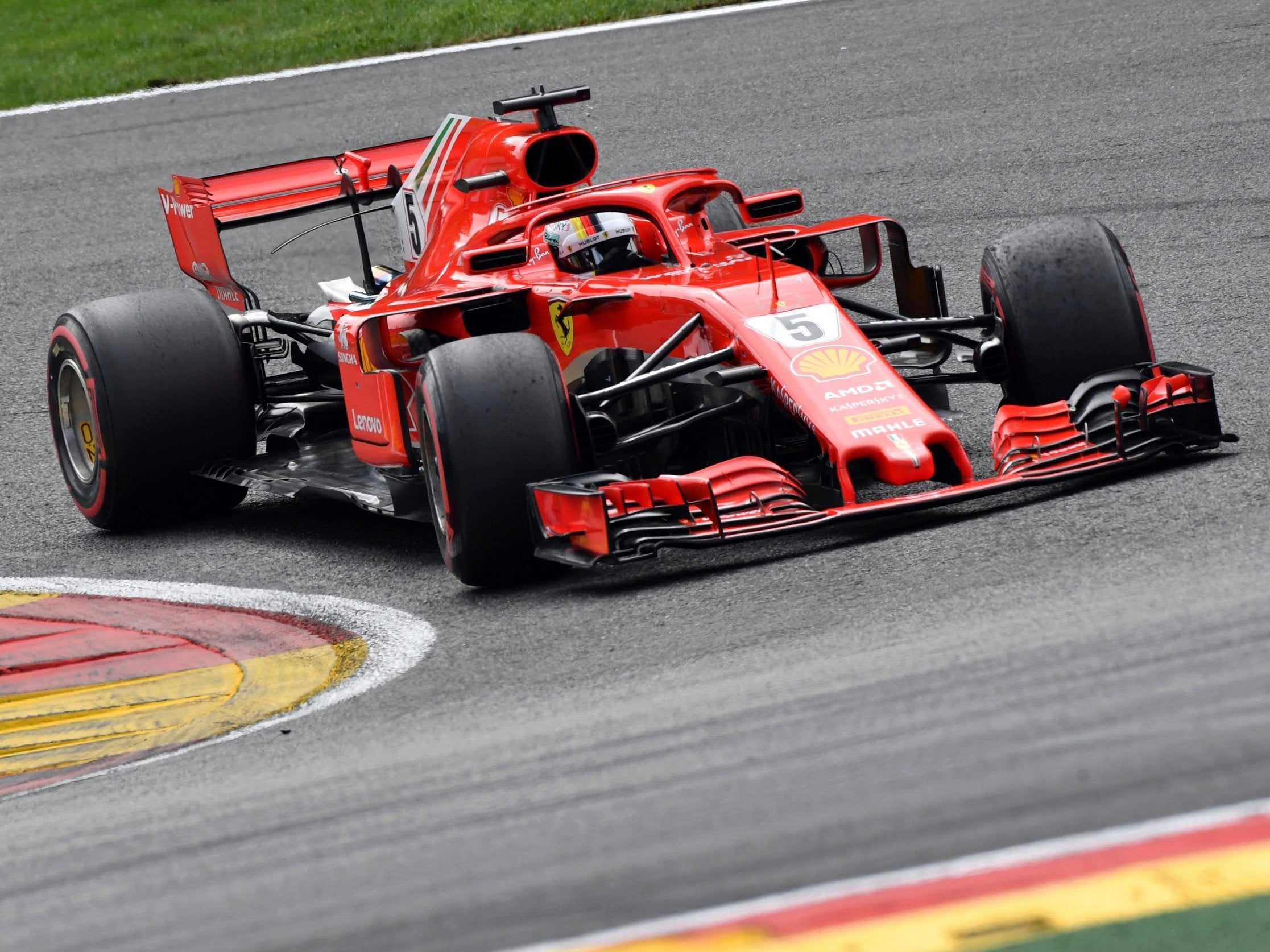 Vettel cruised to victory in his superior Ferrari