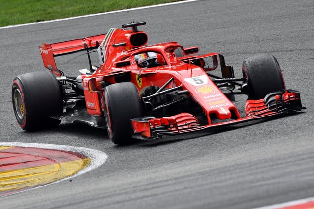 Ferrari driver Sebastian Vettel of Germany