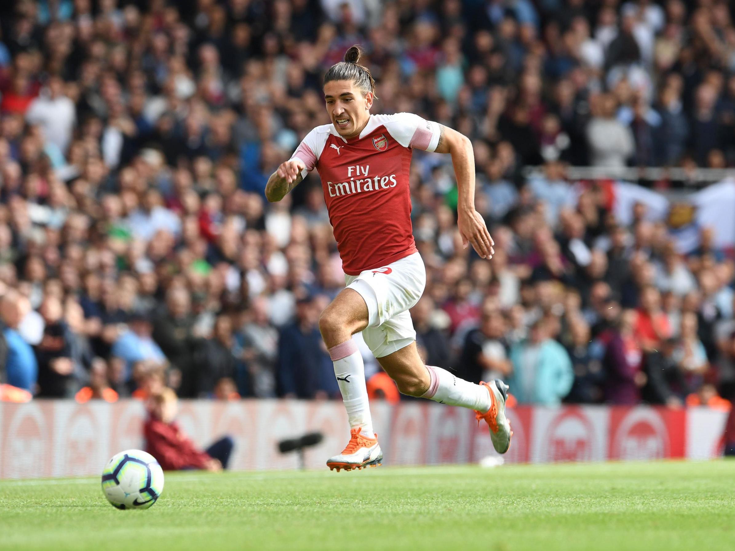 &#13;
Bellerin in action against West Ham on Saturday &#13;