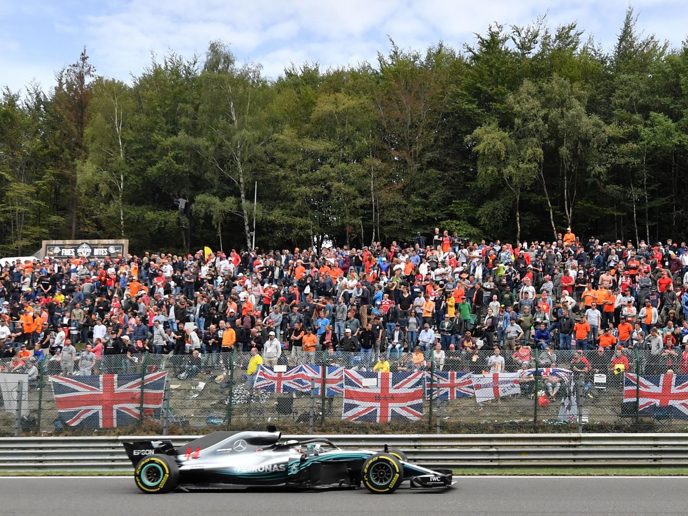 Lewis Hamilton was made to settle for second at the Spa-Francorchamps circuit