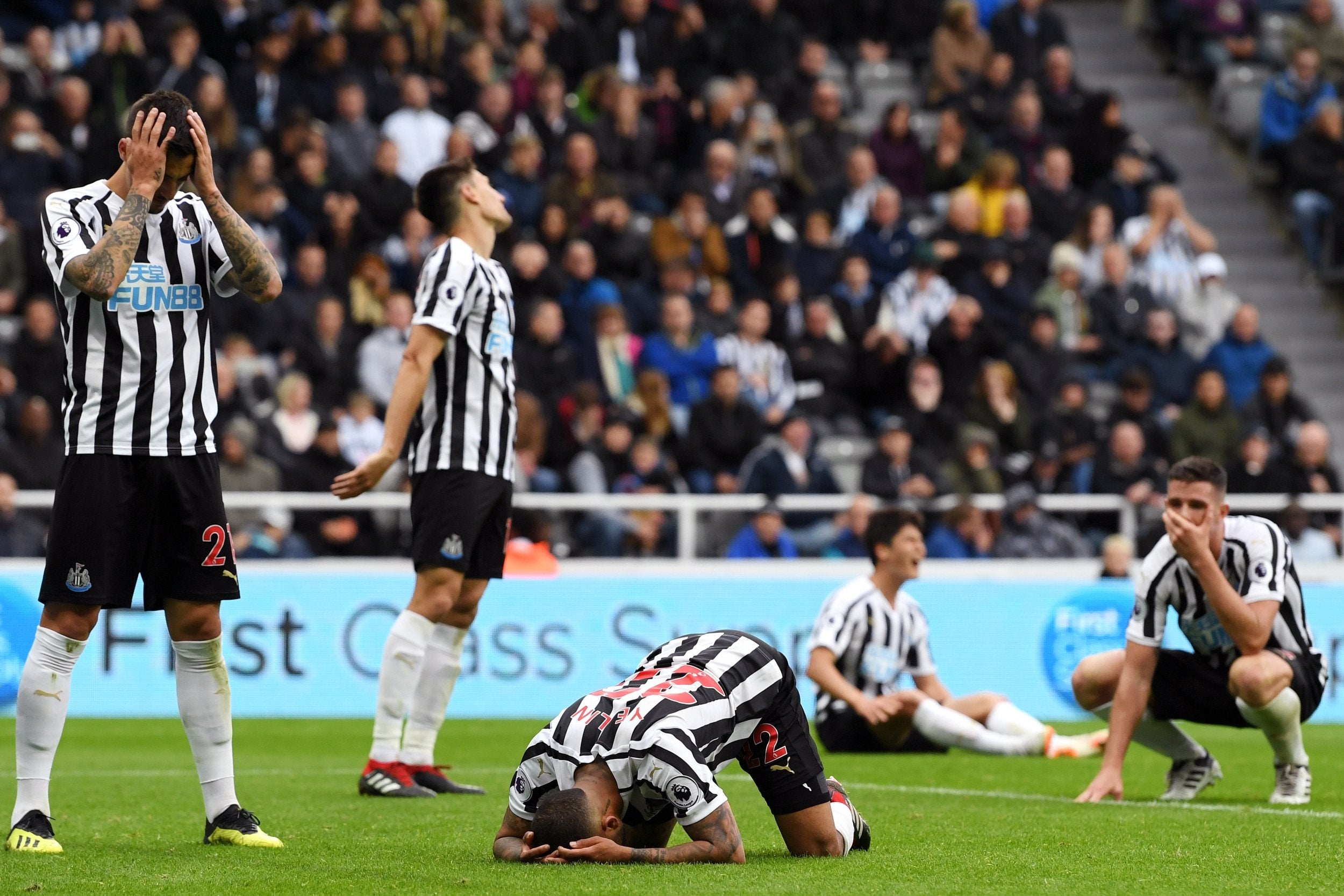 Newcastle were denied a point at the last on Sunday