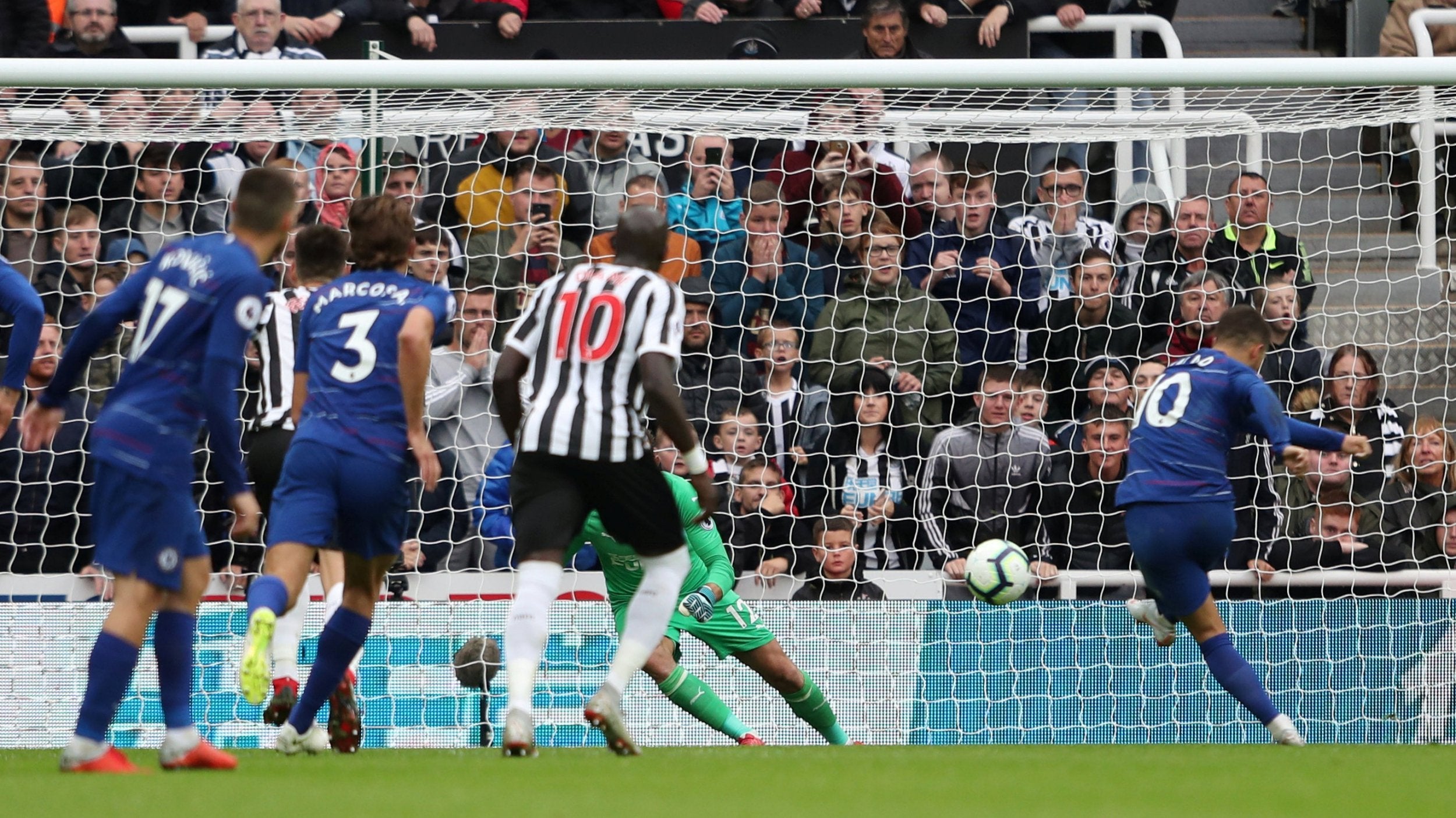 Hazard slotted home from the penalty spot