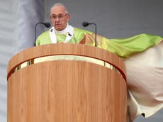 Pope asks God's forgiveness for clerical abuse during visit to shrine