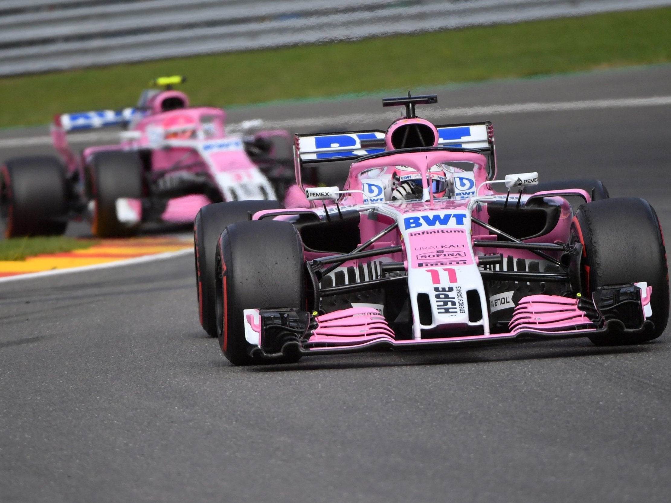 Force India's Sergio Perez and Esteban Ocon round off a long month