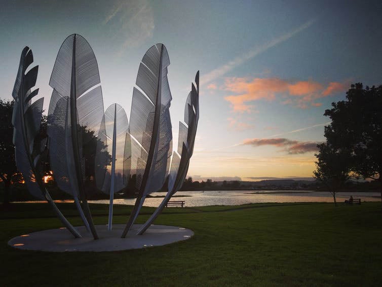 The 'Kindred Spirits' sculpture in County Cork commemorates the Choctaw Nation's donation