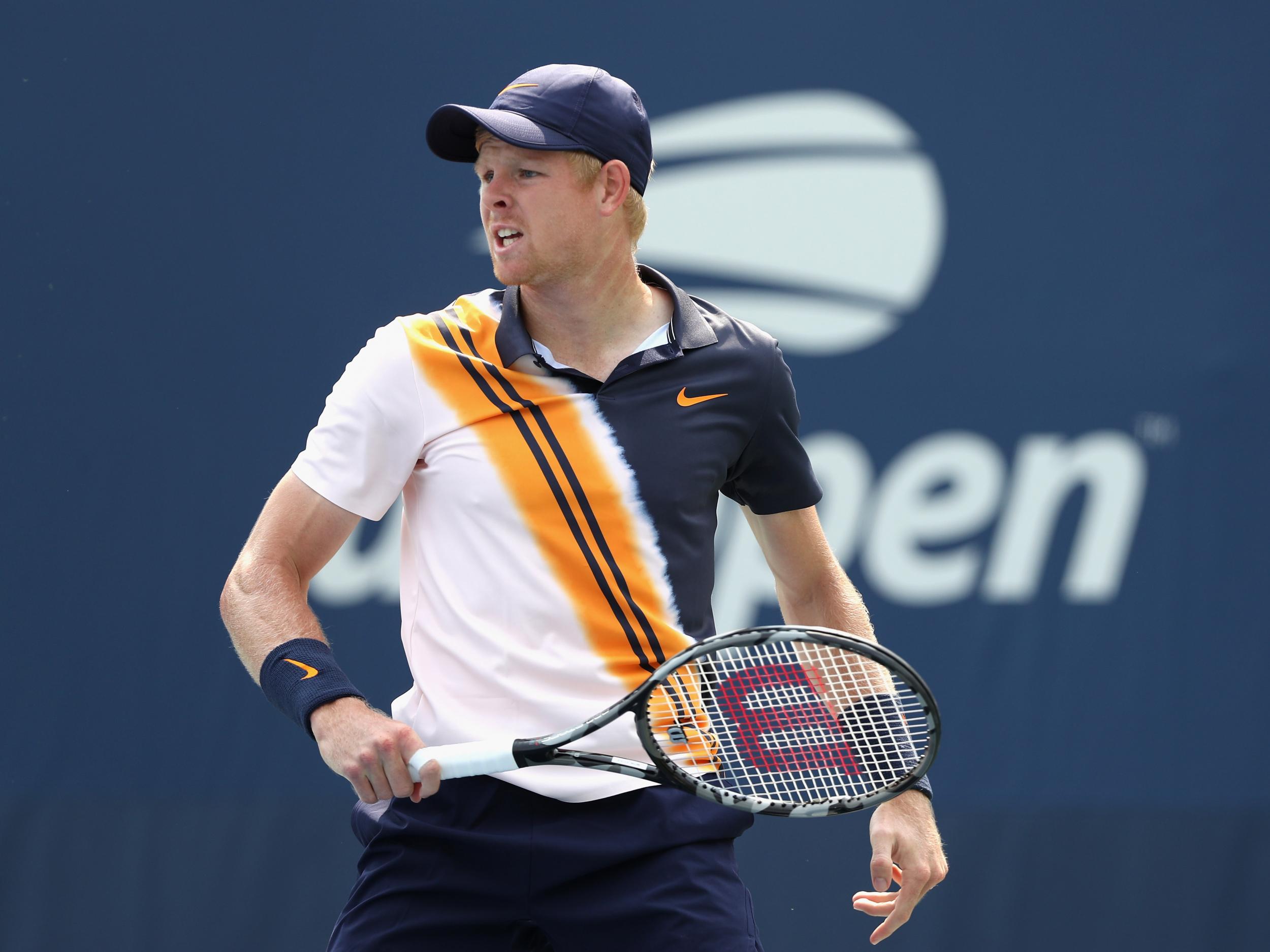Kyle Edmund was beaten in four sets by Paolo Lorenzi