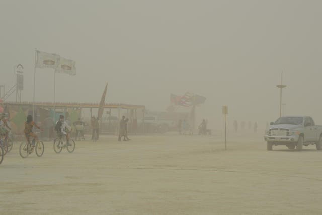 Burning Man organisers closed entry due to sand storms (Bureau of Land Management - Nevada)