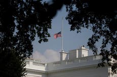 White House lowers flag back to half-mast in honour of John McCain 