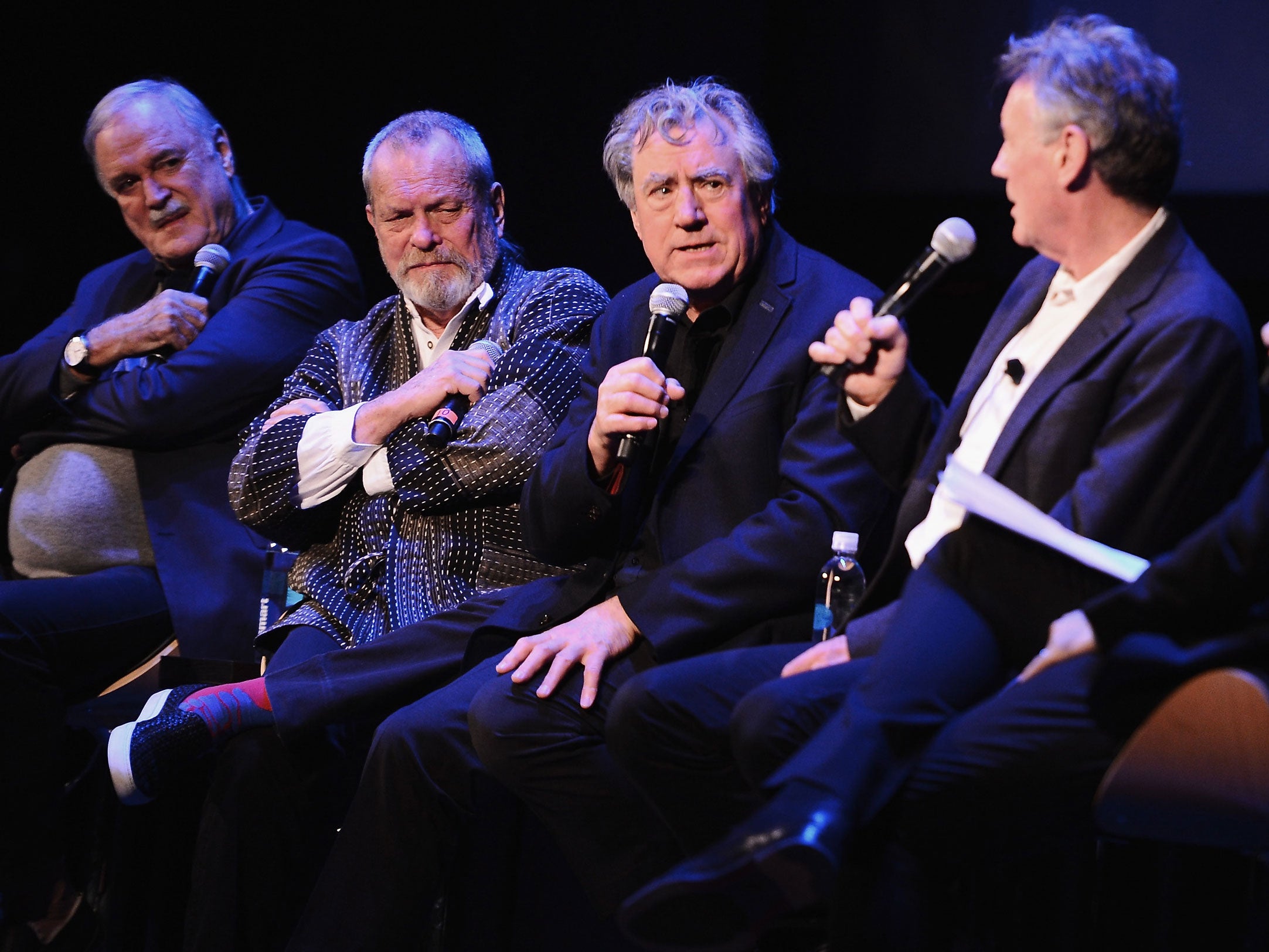 How many national treasures can you spot? (left to right) John Cleese, Terry Gilliam, Terry Jones, Michael Palin