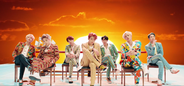 BTS in the music video for 'IDOL'