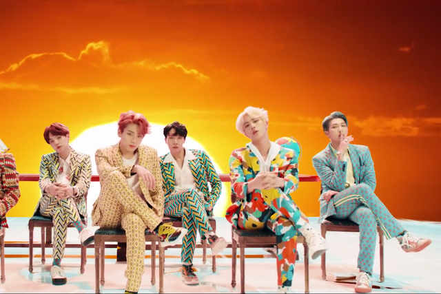 BTS in the music video for 'IDOL'