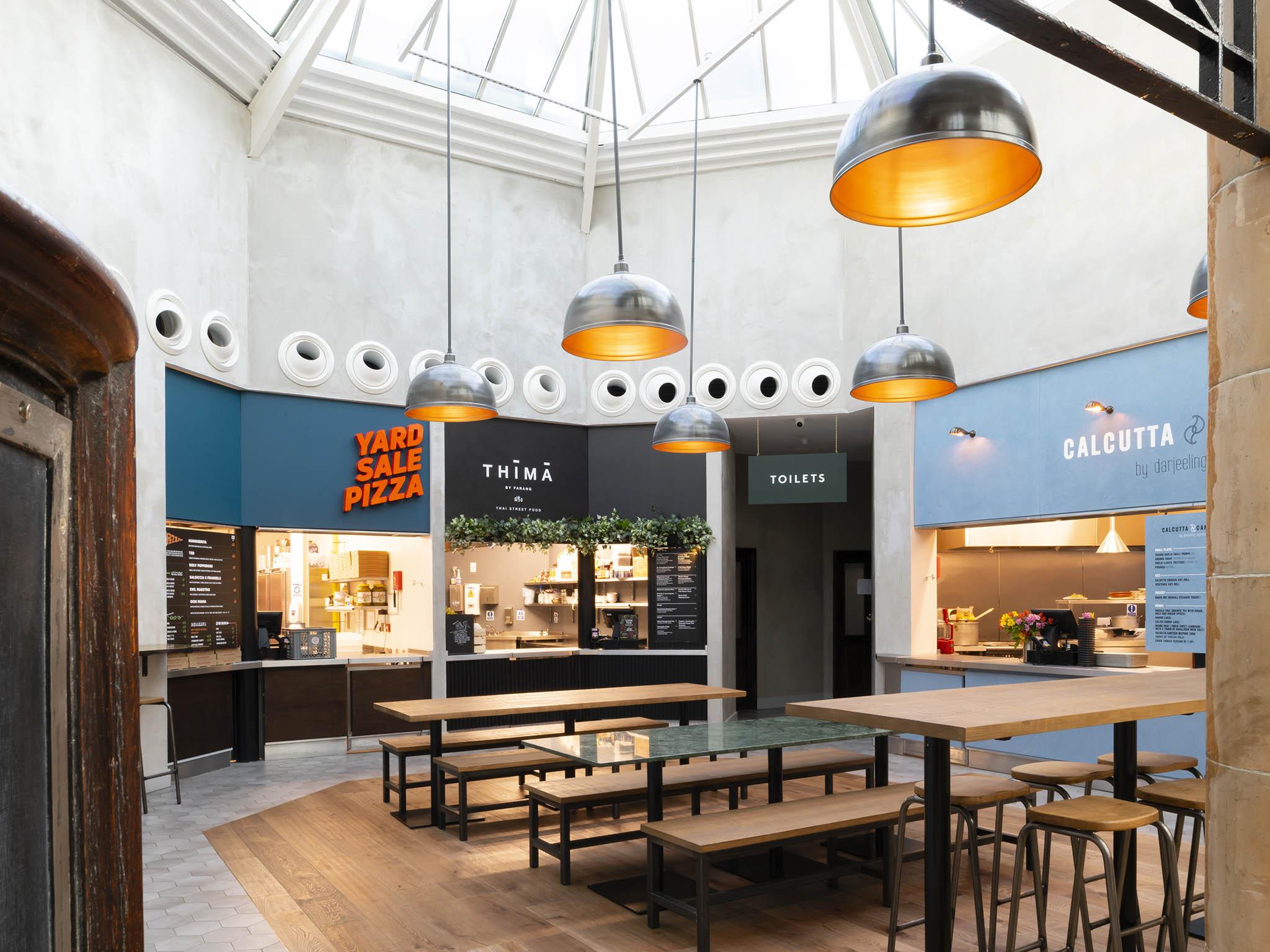 There are 10 kitchens in the Fulham site, including pizza, Thai and Indian (Market Halls)